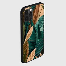 Чехол для iPhone 12 Pro Max Крупные листья в тропиках, цвет: 3D-черный — фото 2