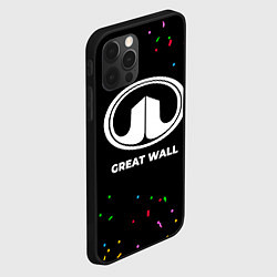 Чехол для iPhone 12 Pro Max Great Wall конфети, цвет: 3D-черный — фото 2