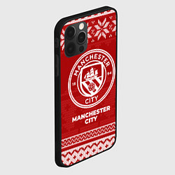 Чехол для iPhone 12 Pro Max Новогодний Manchester City, цвет: 3D-черный — фото 2