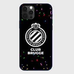 Чехол для iPhone 12 Pro Max Club Brugge конфети, цвет: 3D-черный