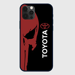 Чехол для iPhone 12 Pro Max Toyota и череп, цвет: 3D-черный