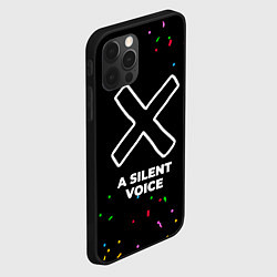 Чехол для iPhone 12 Pro Max A Silent Voice конфети, цвет: 3D-черный — фото 2