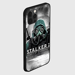 Чехол для iPhone 12 Pro Max Stalker 2 heart of Chornobyl radiation, цвет: 3D-черный — фото 2