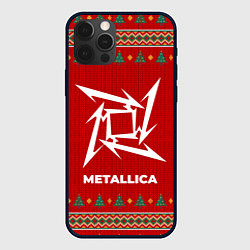 Чехол для iPhone 12 Pro Max Metallica new year, цвет: 3D-черный