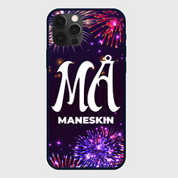 Чехол для iPhone 12 Pro Max Праздничный Maneskin, цвет: 3D-черный