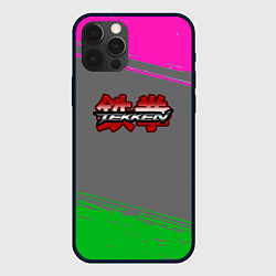 Чехол для iPhone 12 Pro Max Tekken краски неоновые, цвет: 3D-черный