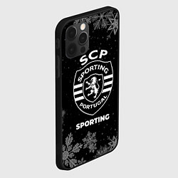 Чехол для iPhone 12 Pro Max Снежный Sporting, цвет: 3D-черный — фото 2