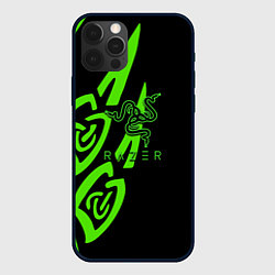 Чехол iPhone 12 Pro Max Razer лого лес