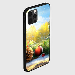 Чехол для iPhone 12 Pro Max Солнечный новый год, цвет: 3D-черный — фото 2