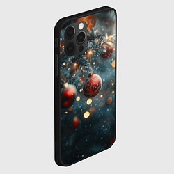 Чехол для iPhone 12 Pro Max Елочный игрушки и дневной свет, цвет: 3D-черный — фото 2