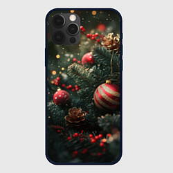 Чехол iPhone 12 Pro Max Новый год - шарики
