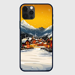 Чехол iPhone 12 Pro Max Ламповый новый год - домики