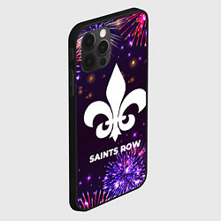 Чехол для iPhone 12 Pro Max Праздничный Saints Row, цвет: 3D-черный — фото 2