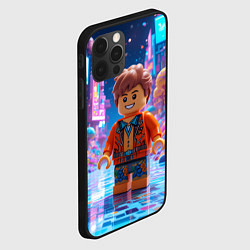 Чехол для iPhone 12 Pro Max Roblox в неоновом городе, цвет: 3D-черный — фото 2