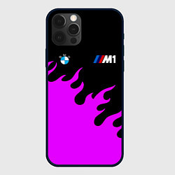 Чехол для iPhone 12 Pro Max BMW flame, цвет: 3D-черный