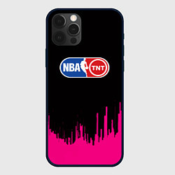 Чехол для iPhone 12 Pro Max NBA розовые краски, цвет: 3D-черный