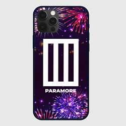 Чехол для iPhone 12 Pro Max Праздничный Paramore, цвет: 3D-черный