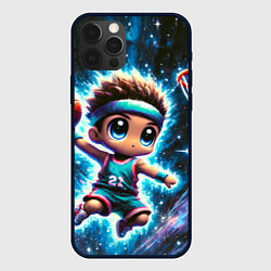 Чехол iPhone 12 Pro Max Бейсболист с мячом