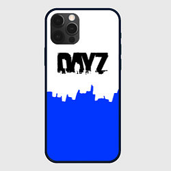 Чехол для iPhone 12 Pro Max Dayz сине белая геомтерия, цвет: 3D-черный