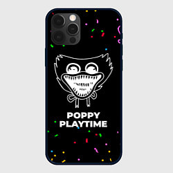 Чехол для iPhone 12 Pro Max Poppy Playtime конфети, цвет: 3D-черный