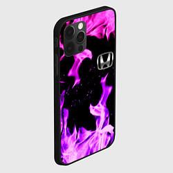 Чехол для iPhone 12 Pro Max Honda flame pink, цвет: 3D-черный — фото 2