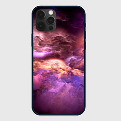 Чехол iPhone 12 Pro Max Сиреневый туман текстура