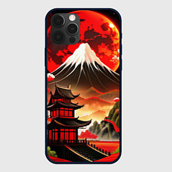 Чехол iPhone 12 Pro Max Коллаж Японской природы