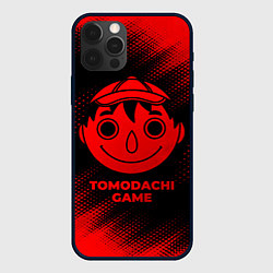 Чехол для iPhone 12 Pro Max Tomodachi Game - red gradient, цвет: 3D-черный