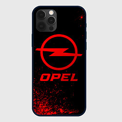 Чехол для iPhone 12 Pro Max Opel - red gradient, цвет: 3D-черный