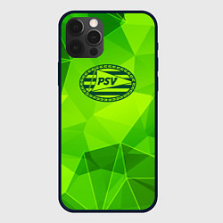 Чехол для iPhone 12 Pro Max PSV green poly, цвет: 3D-черный