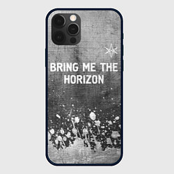 Чехол для iPhone 12 Pro Max Bring Me the Horizon - grey gradient посередине, цвет: 3D-черный