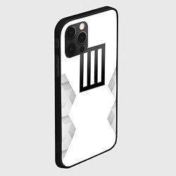 Чехол для iPhone 12 Pro Max Paramore white poly, цвет: 3D-черный — фото 2