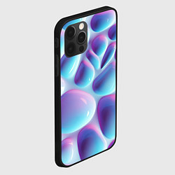 Чехол для iPhone 12 Pro Max Впадины из сот - текстура, цвет: 3D-черный — фото 2