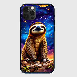 Чехол iPhone 12 Pro Max Ленивец и звездное небо