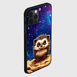 Чехол для iPhone 12 Pro Max Ежик и звездное небо, цвет: 3D-черный — фото 2