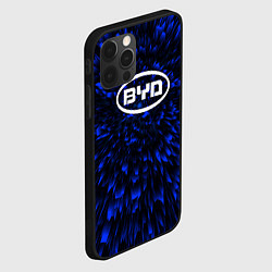 Чехол для iPhone 12 Pro Max BYD blue energy, цвет: 3D-черный — фото 2