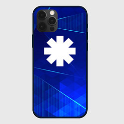 Чехол для iPhone 12 Pro Max Red Hot Chili Peppers blue poly, цвет: 3D-черный