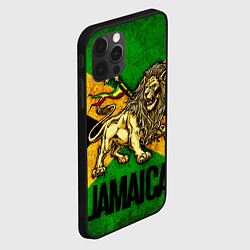 Чехол для iPhone 12 Pro Max Jamaica lion flag, цвет: 3D-черный — фото 2