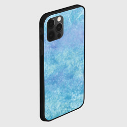 Чехол для iPhone 12 Pro Max Абстракция - blue calm, цвет: 3D-черный — фото 2