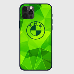 Чехол для iPhone 12 Pro Max BMW green poly, цвет: 3D-черный
