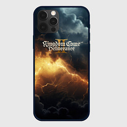 Чехол для iPhone 12 Pro Max Kingdom Come Deliverance 2 лого на черном небе, цвет: 3D-черный