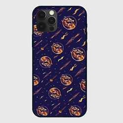 Чехол iPhone 12 Pro Max Mortal Kombat logo pattern