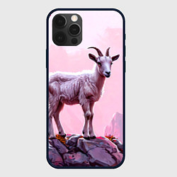 Чехол iPhone 12 Pro Max Козлик в розовом свете
