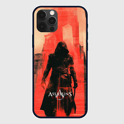 Чехол для iPhone 12 Pro Max Assassins Creed black ninja, цвет: 3D-черный