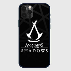 Чехол iPhone 12 Pro Max Assassins creed shadows - монохромный