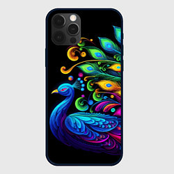 Чехол iPhone 12 Pro Max Neon peacock - art