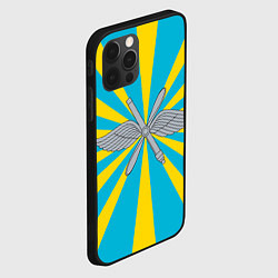Чехол для iPhone 12 Pro Max Военно-воздушные силы, цвет: 3D-черный — фото 2