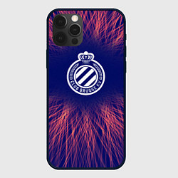 Чехол для iPhone 12 Pro Max Club Brugge red energy, цвет: 3D-черный