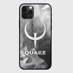 Чехол для iPhone 12 Pro Max Quake - grey gradient, цвет: 3D-черный