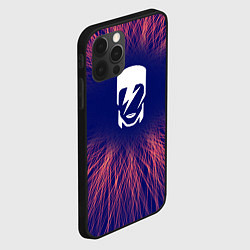 Чехол для iPhone 12 Pro Max David Bowie red energy, цвет: 3D-черный — фото 2